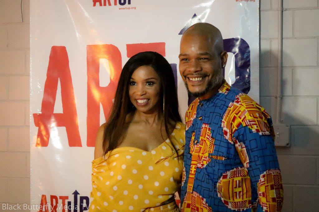 Elise Neal and ArtUp Fellow Elijah Townsend